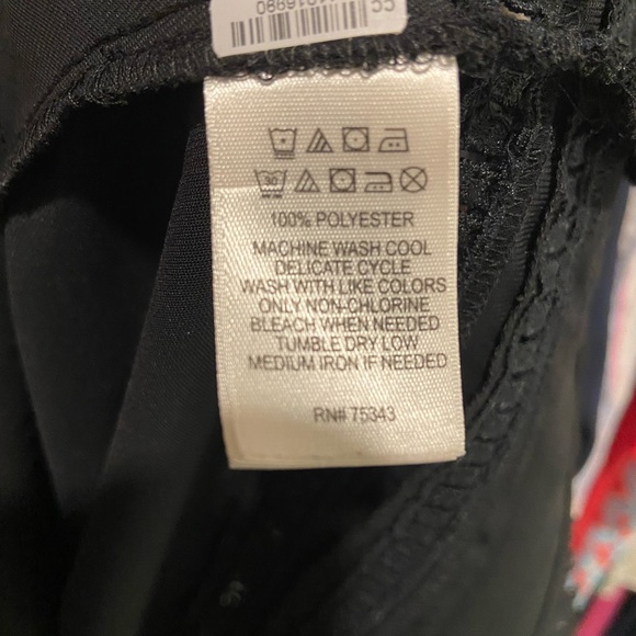 CYNTHIA ROWLEY Black short sleeve dress - Picture 6 of 6